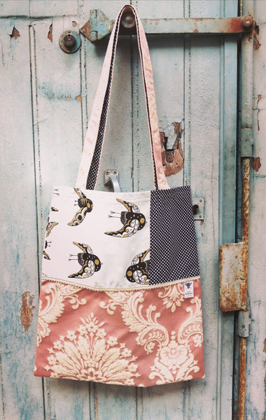 Sac Mouche Deluxe - pearl pink bird